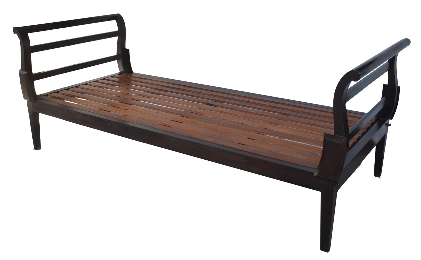 Namoradeira/cama de madeira nobre, assento só com estrado. - foto 1 de 4