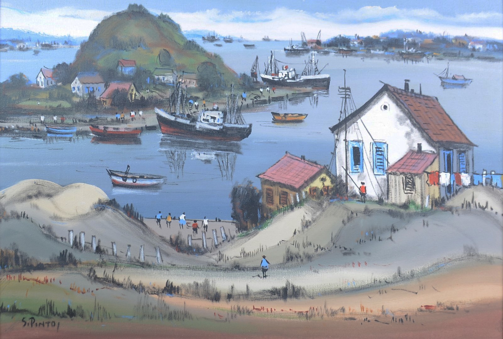 Sylvio Pinto (1918-1997), Ponta da Areia - foto 1 de 5