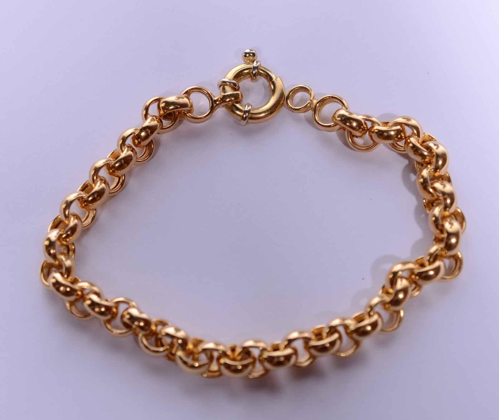 Pulseira de ouro 18 k., contraste 750 mls. (Por motivos de segurança... - foto 1 de 5