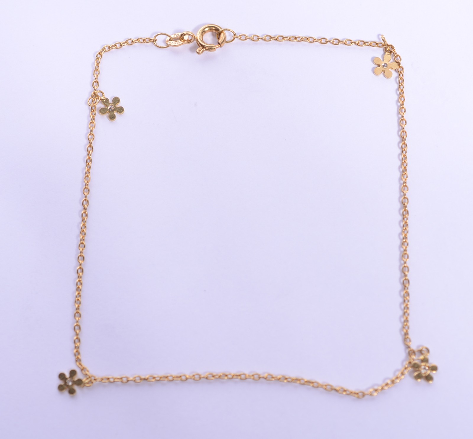 Tornozeleira de ouro 18 k., contraste 750 mls. (Por motivos de... - foto 2 de 5
