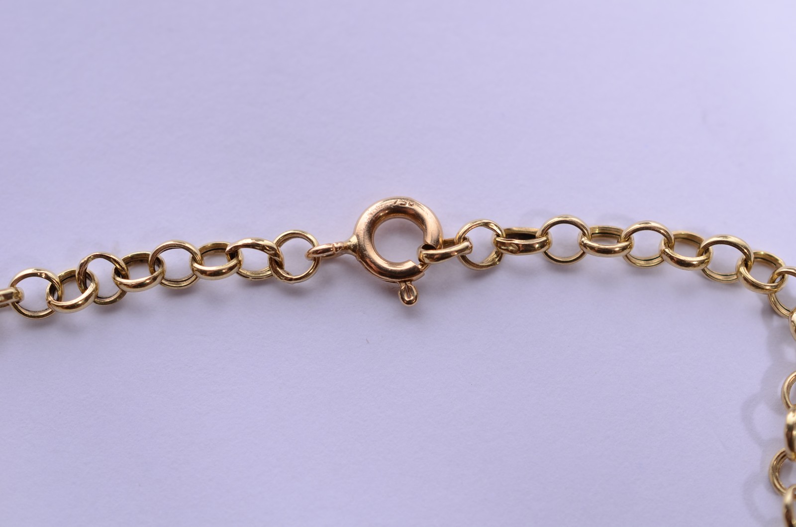 Pulseira de ouro 18 k., contraste 750 mls, élos portugueses. (Por... - foto 5 de 6