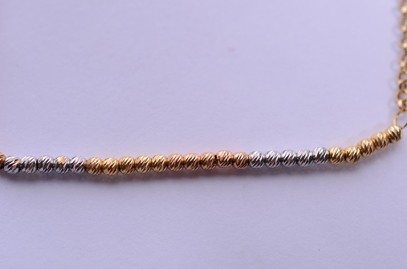 Pulseira em três tons de ouro, contraste 750 mls. (Por motivos de... - foto 1 de 7