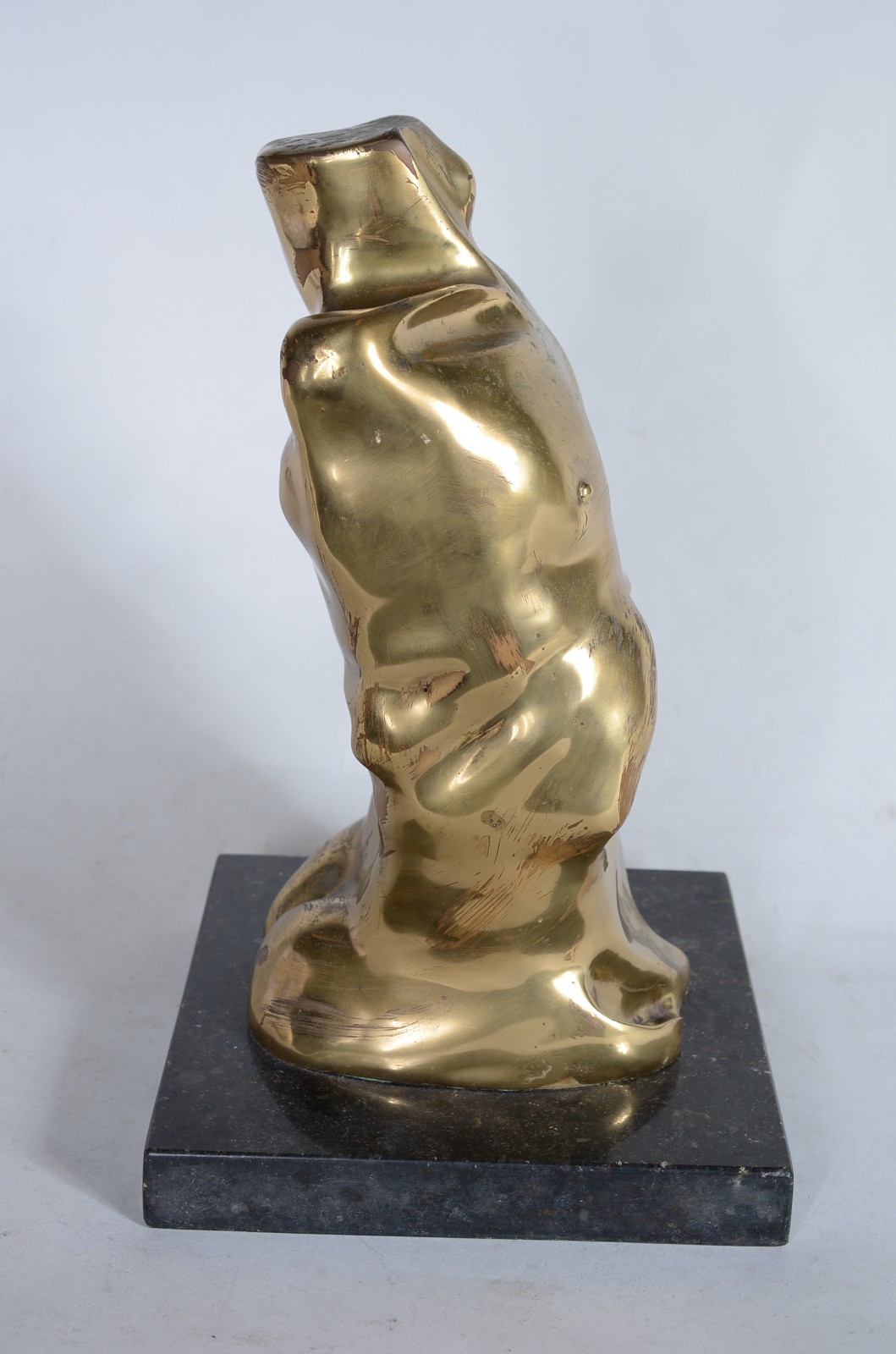 Dorso de bronze, base de mármore. Assinada. - foto 5 de 8