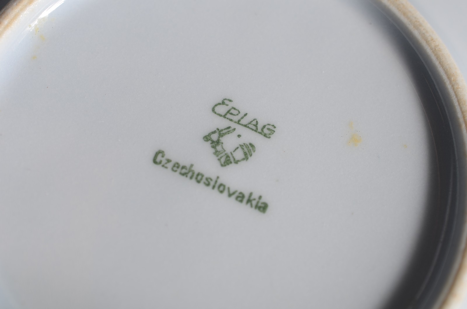 Serviço para chá de porcelana tcheca Epiag na cor azul, composto de... - foto 6 de 7