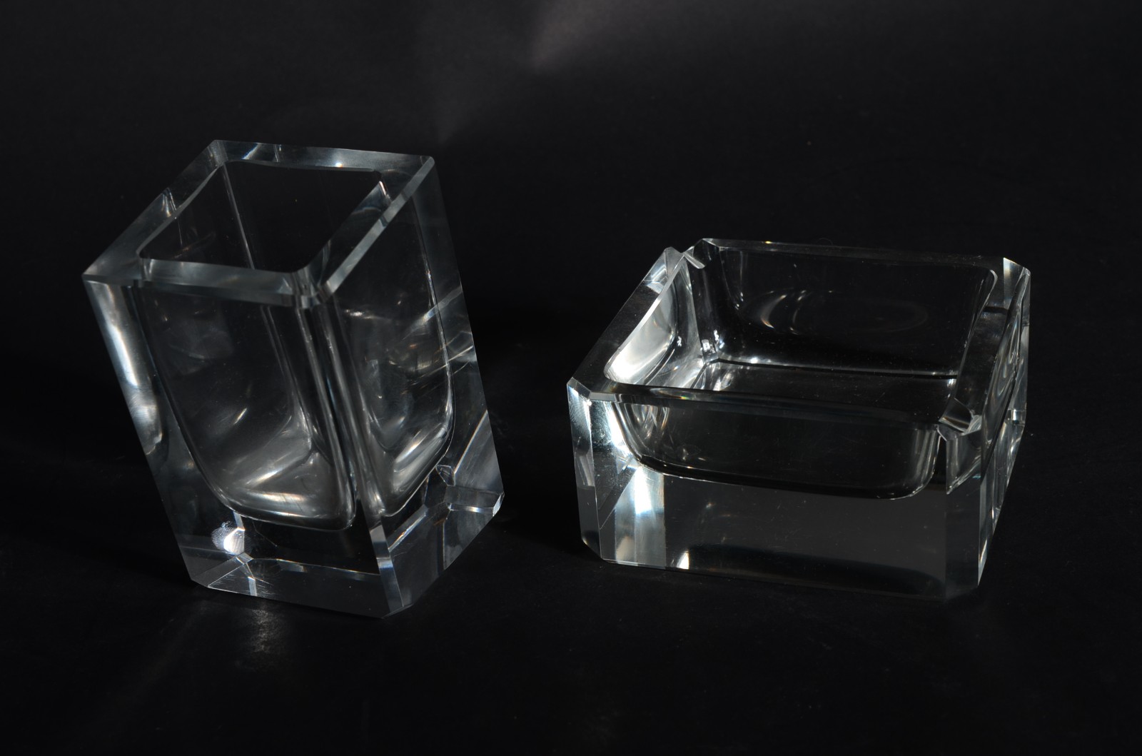 Quatro peças de cristal para escritório. - foto 4 de 6