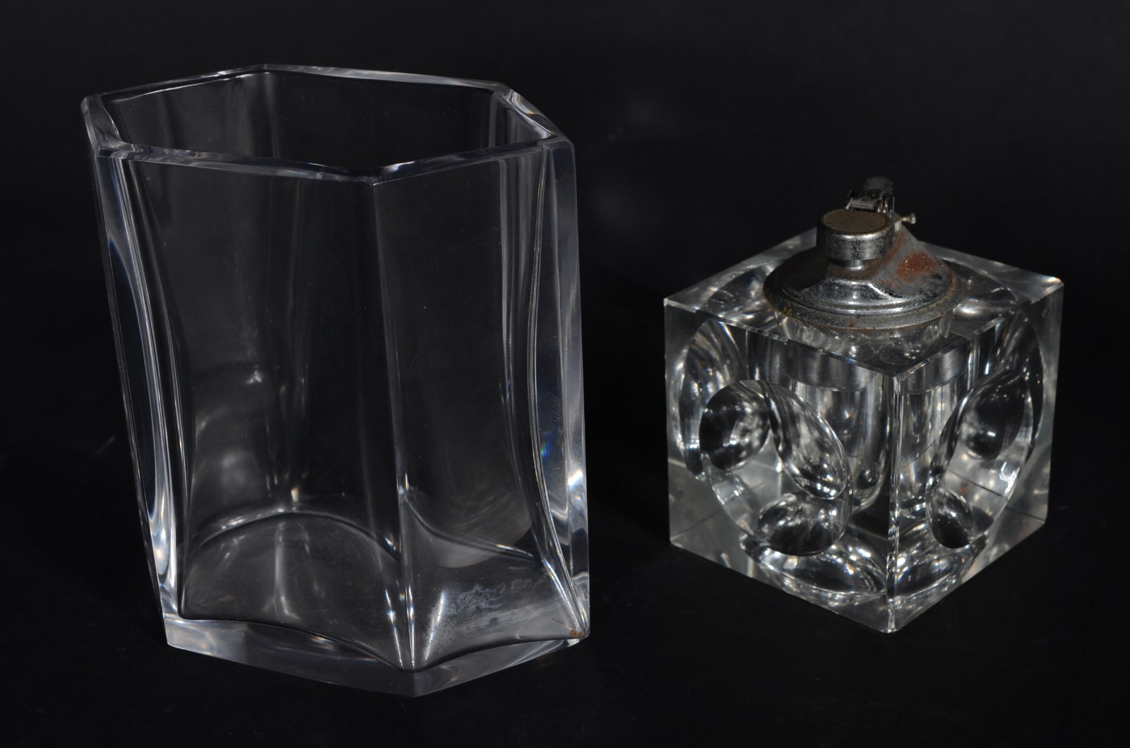 Quatro peças de cristal para escritório. - foto 5 de 6