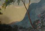 Auguste Petit (1844-1927), Pedra da Gávea - Óleo sobre tela - datado 1915.