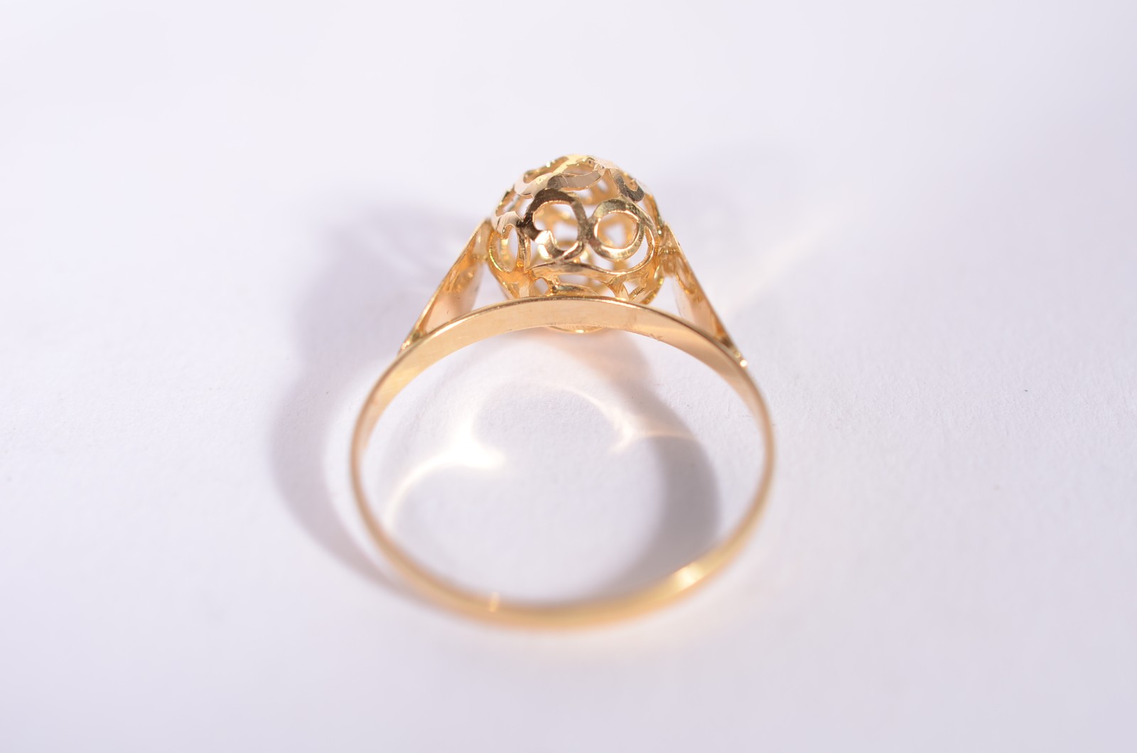 Anel de ouro 18 k., contraste 750 mls, aro 18. (Por motivos de... - foto 2 de 4