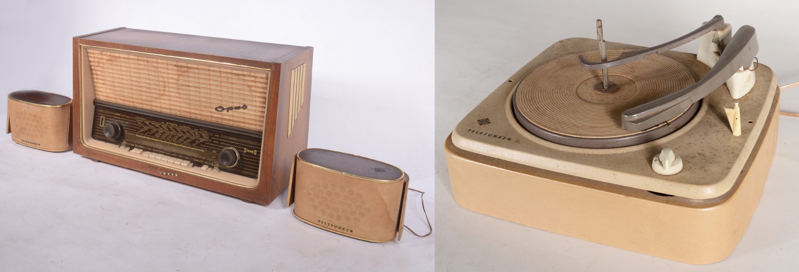 Antigo rádio telefunken com 2 caixas. - foto 2 de 11