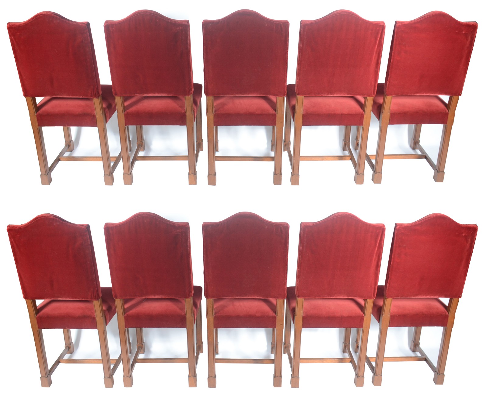 Conjunto com 10 cadeiras de madeira nobre para sala de jantar... - foto 5 de 7