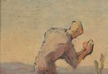 Eugênio Sigaud (1899-1979), Eliseu pedindo as c... - Óleo sobre eucatex - datado 1956.