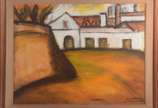 José de Dome (1921-1982), Monte Estoril - Óleo sobre tela - datado 1981.