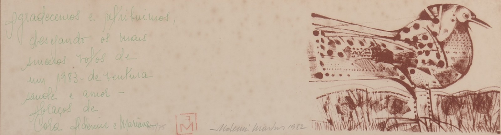 Aldemir Martins (1922-2006), Pássaro - foto 1 de 6