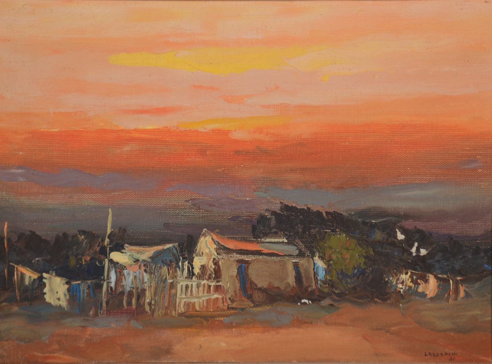  Domenico Lazzarini (1920-1987), Paisagem - foto 1 de 4