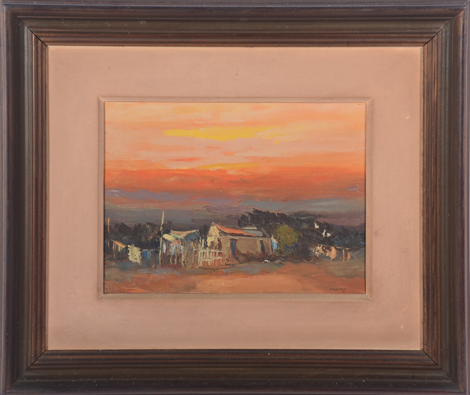  Domenico Lazzarini (1920-1987), Paisagem - foto 2 de 4