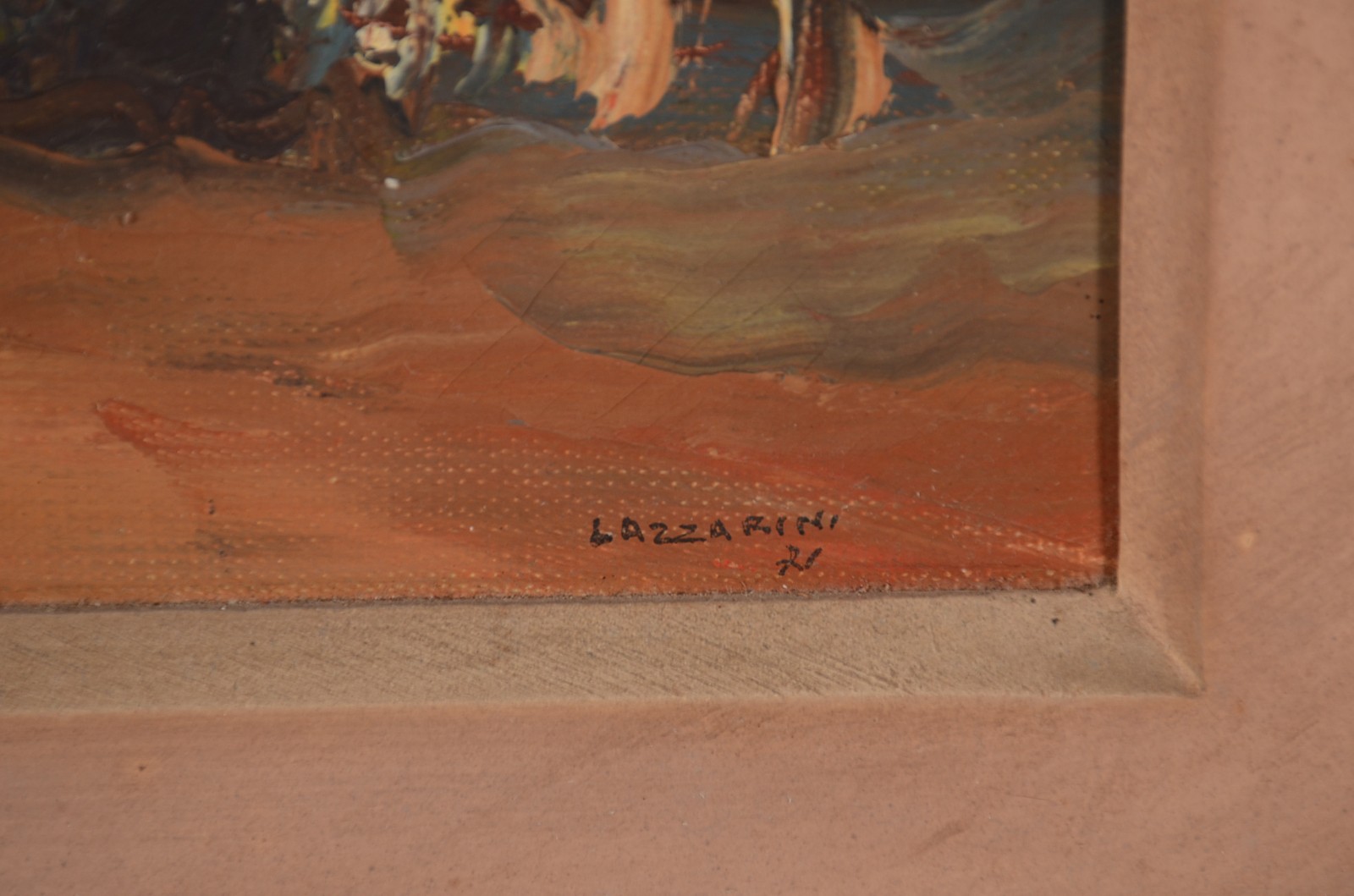  Domenico Lazzarini (1920-1987), Paisagem - foto 3 de 4