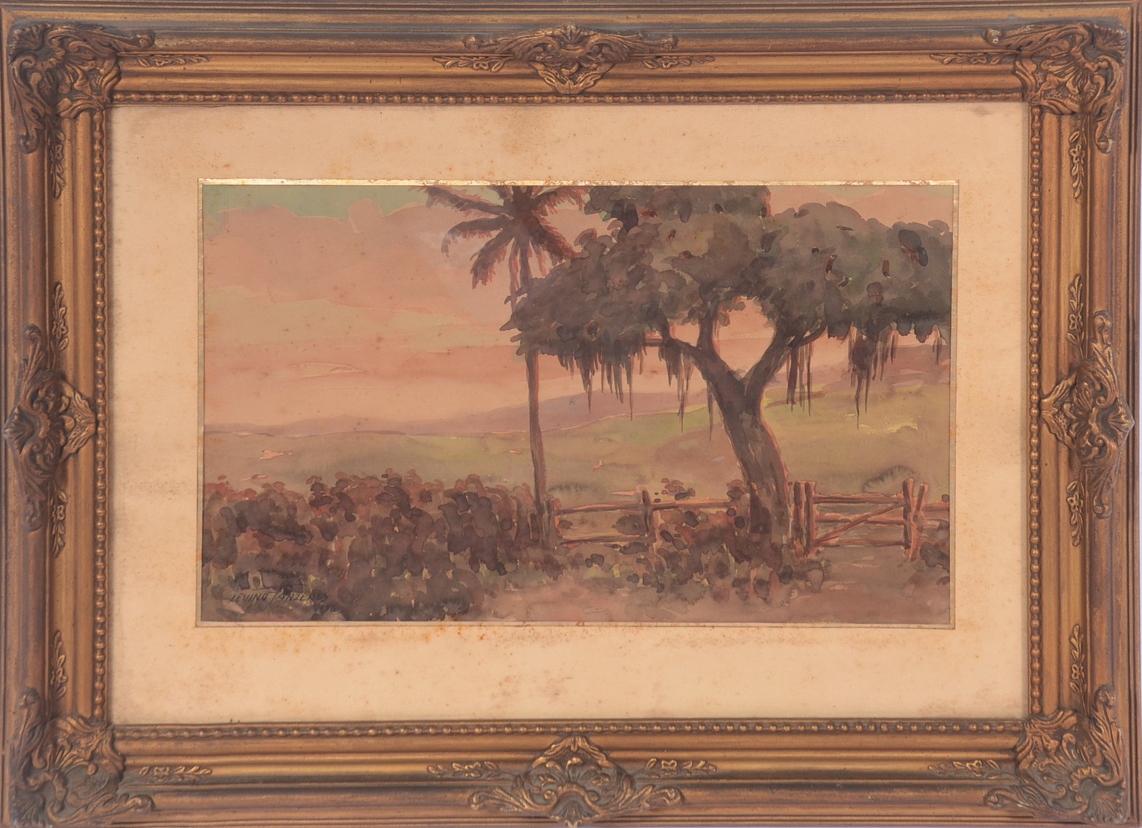 Levino Fânzeres (1884-1956), Paisagem com cerca - foto 2 de 7