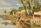 Virgílio Dias (1956), Praia do Recôncavo - Óleo sobre tela.