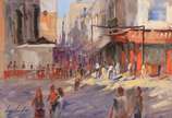 Virgílio Dias (1956), Rua da Alfandega - Óleo sobre tela - datado 1991.