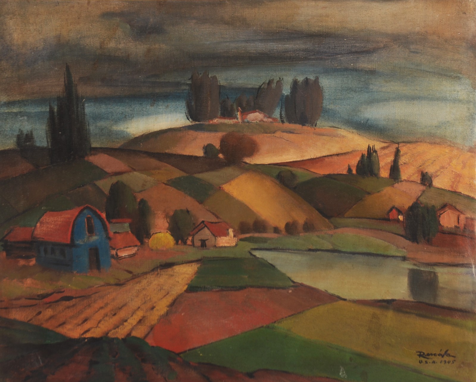 João José Rescala (1910-1986), Colcha de Retalhos, Idaho, USA. - foto 1 de 5