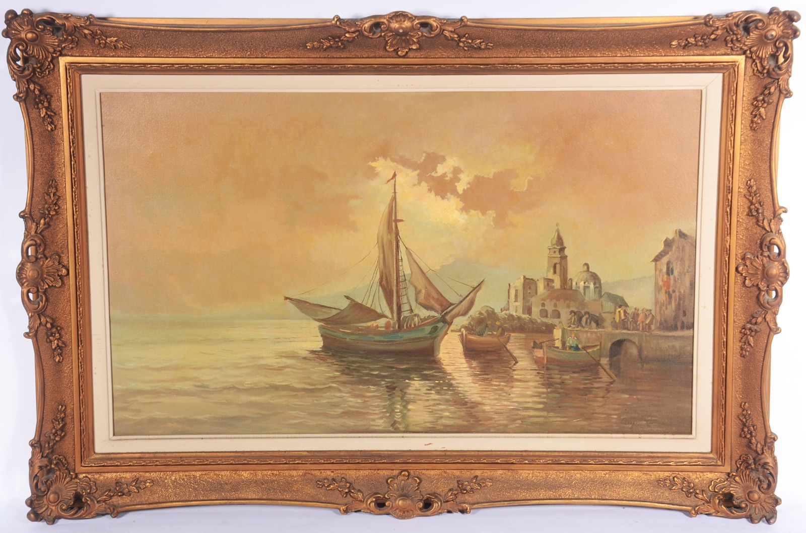 Angelo Cannone (1899-1992), Marinha com barcos - foto 2 de 7