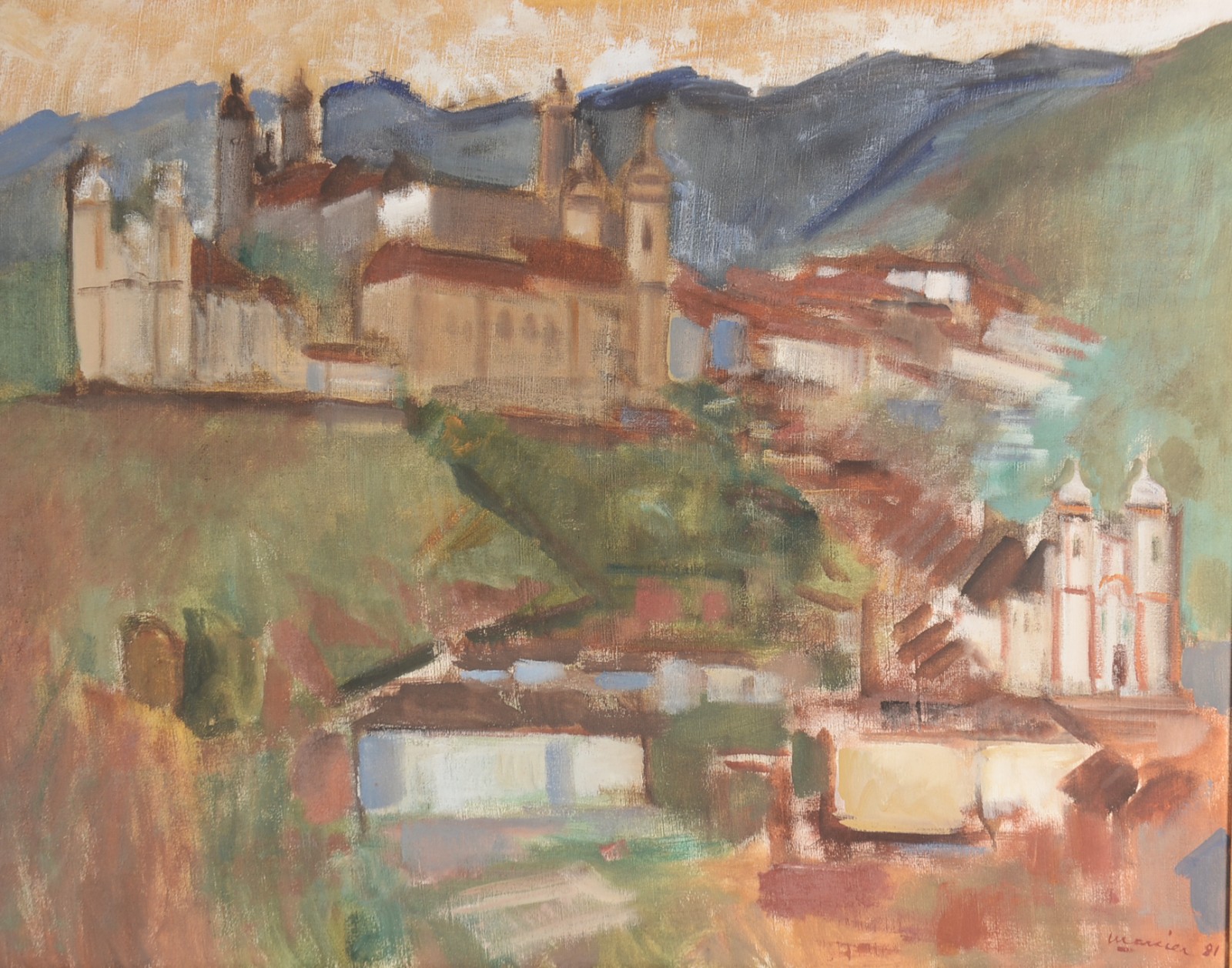 Emeric Marcier (1916-1990), Ouro Preto - Vista monumental - foto 1 de 6