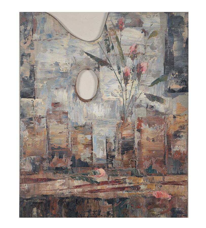 JOSÉ PAULO MOREIRA DA FONSECA (1922 - 2004) - Rosas - ose (paleta)... - foto 2 de 3