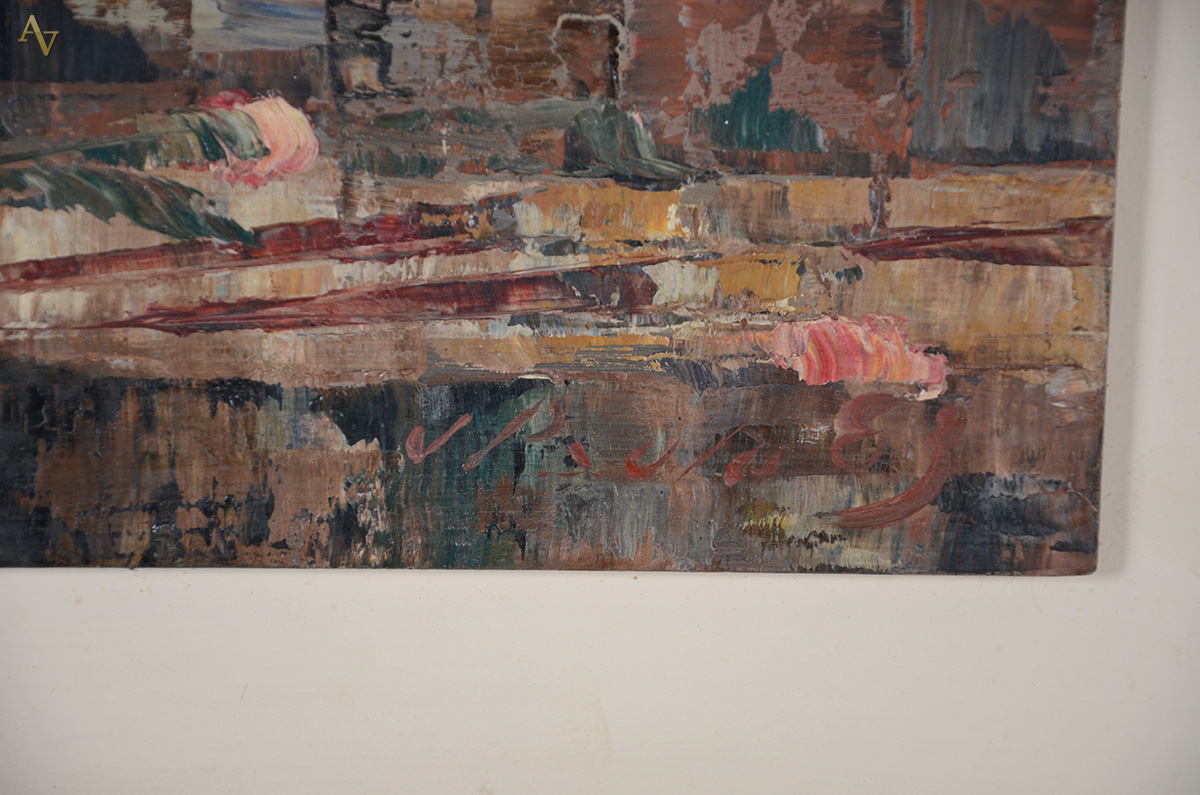 JOSÉ PAULO MOREIRA DA FONSECA (1922 - 2004) - Rosas - ose (paleta)... - foto 3 de 3