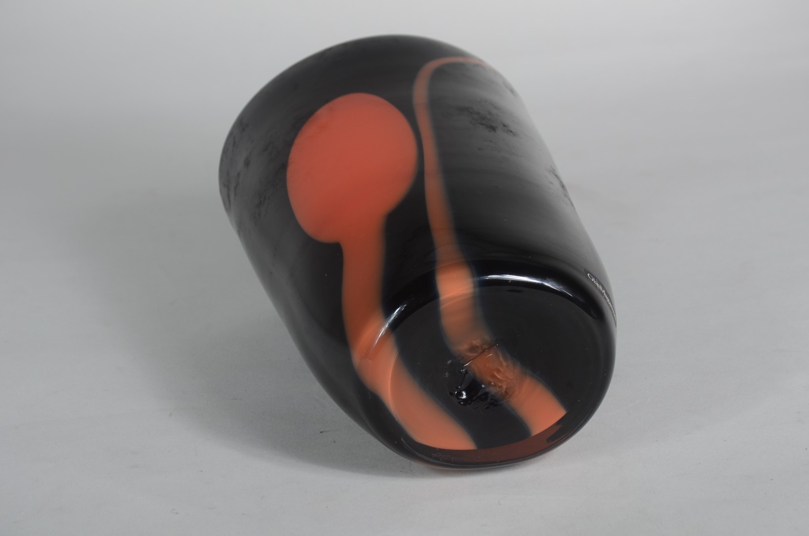 Vaso de vidro decorativo "GlasMagasinet", assinado. - foto 4 de 6