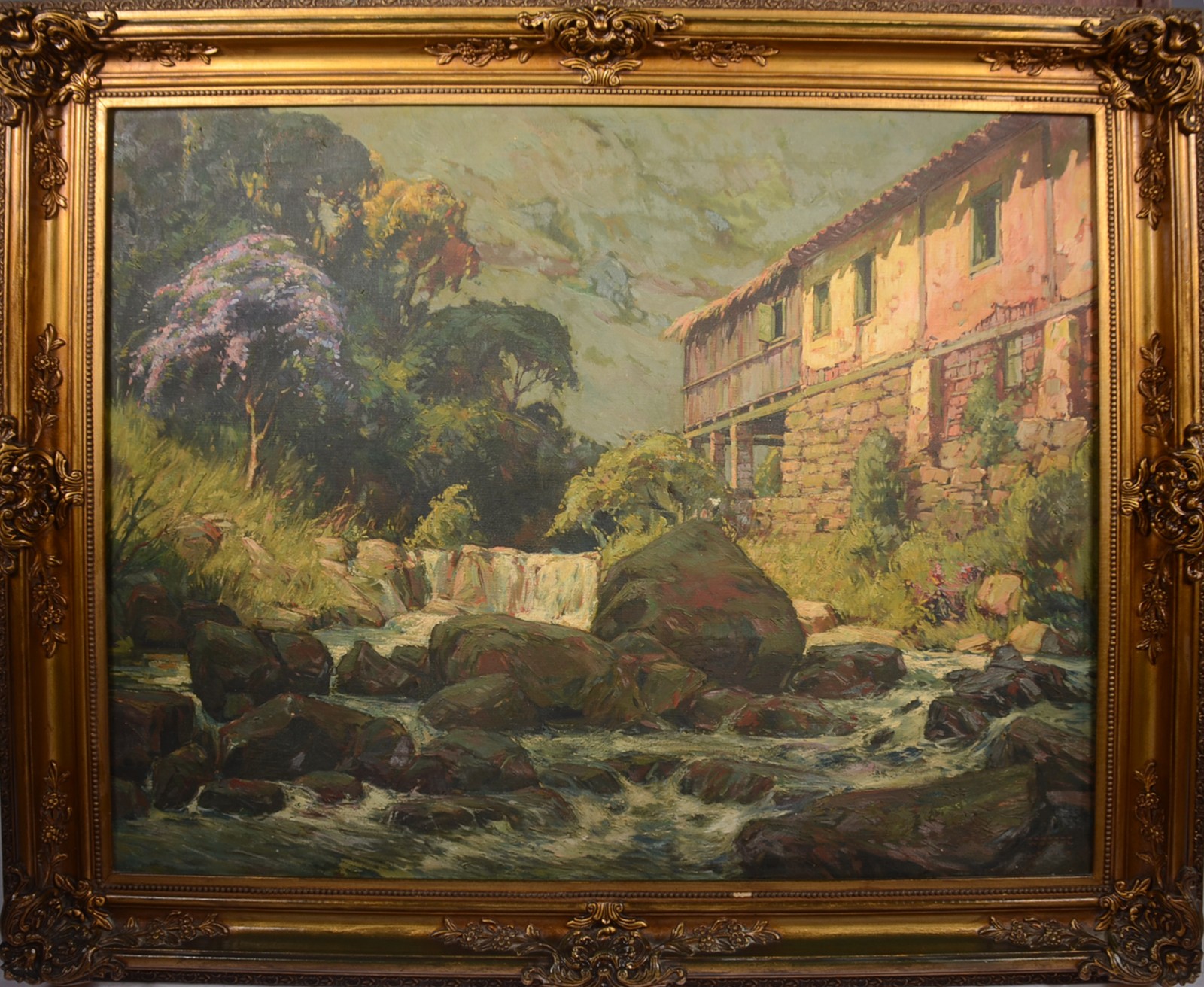 Rodolfo Weigel (1907-1987), Paisagem com riacho - foto 2 de 5