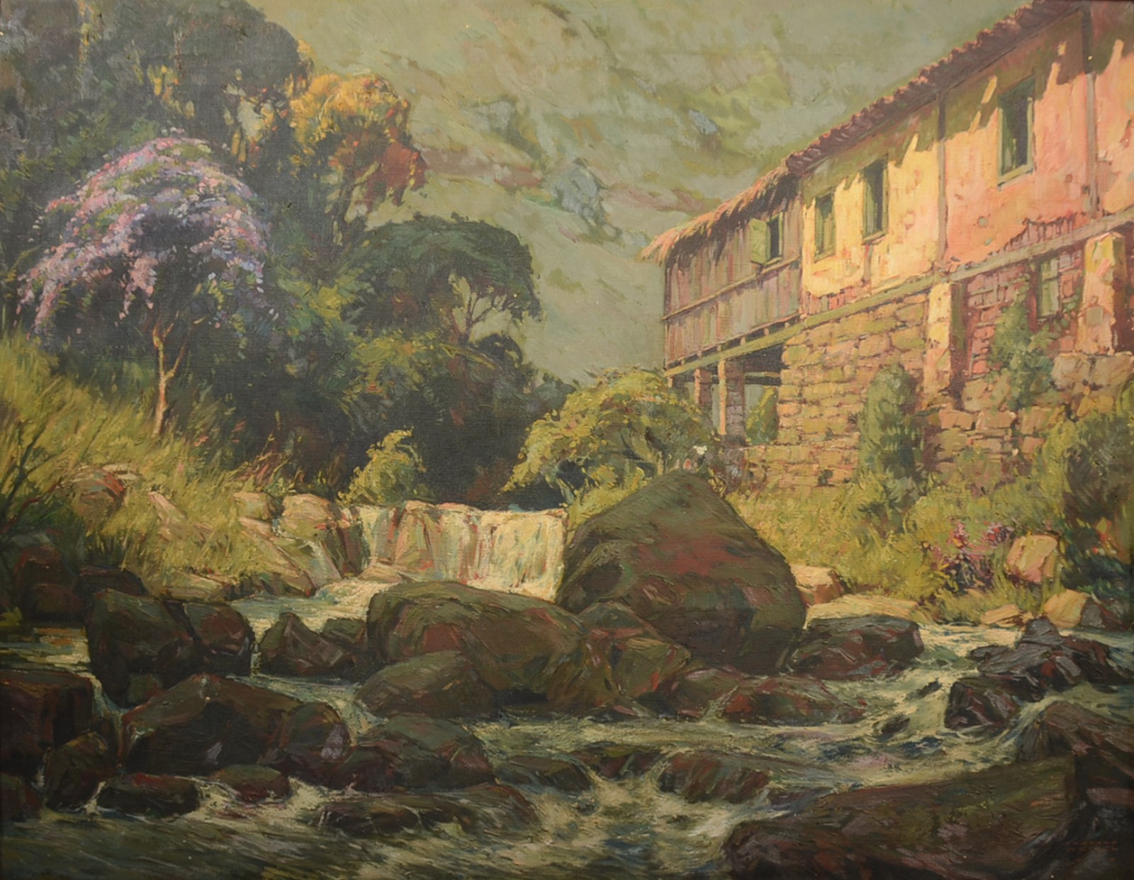 Rodolfo Weigel (1907-1987), Paisagem com riacho - foto 1 de 5