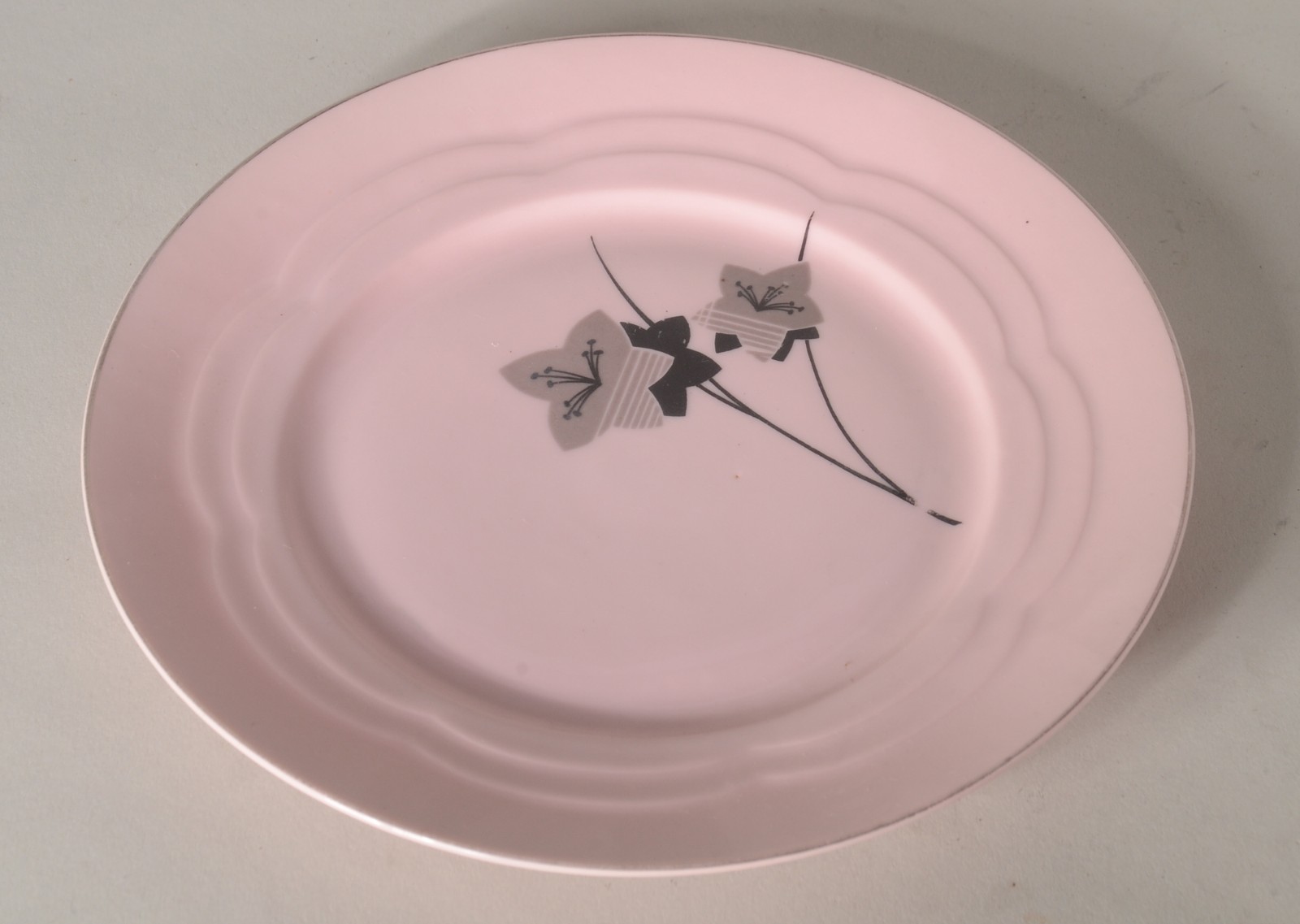 Serviço de chá de porcelana tcheca Epiag na cor rosa com ramos... - foto 7 de 11