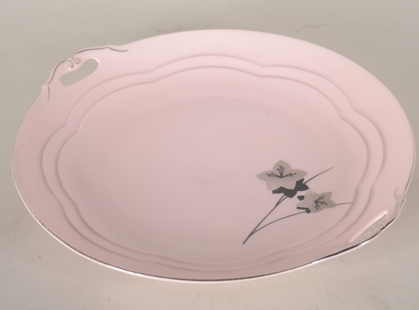 Serviço de chá de porcelana tcheca Epiag na cor rosa com ramos... - foto 8 de 11