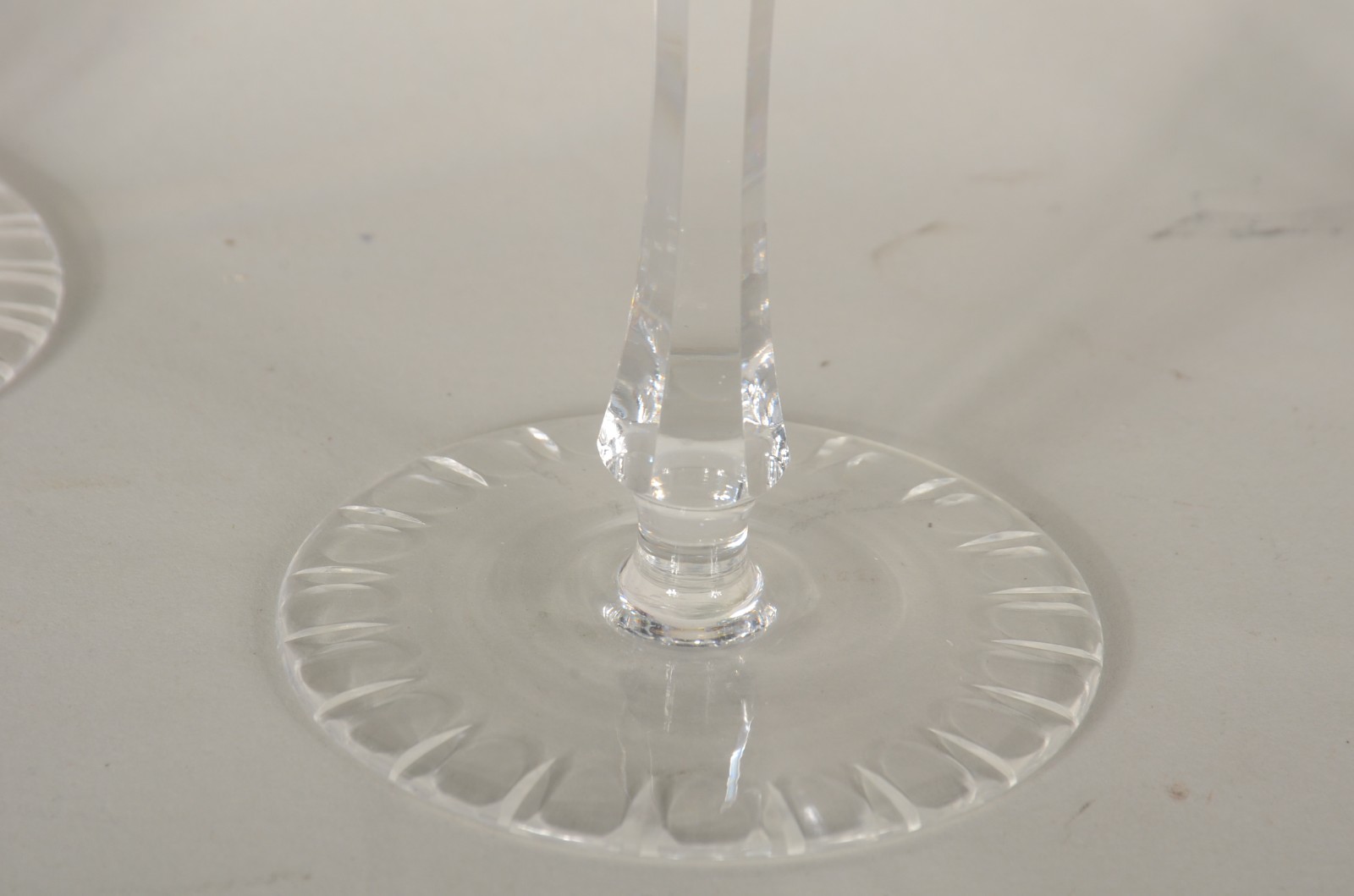Seis cálices para vinho de cristal europeu doublé lapidado em... - foto 5 de 6
