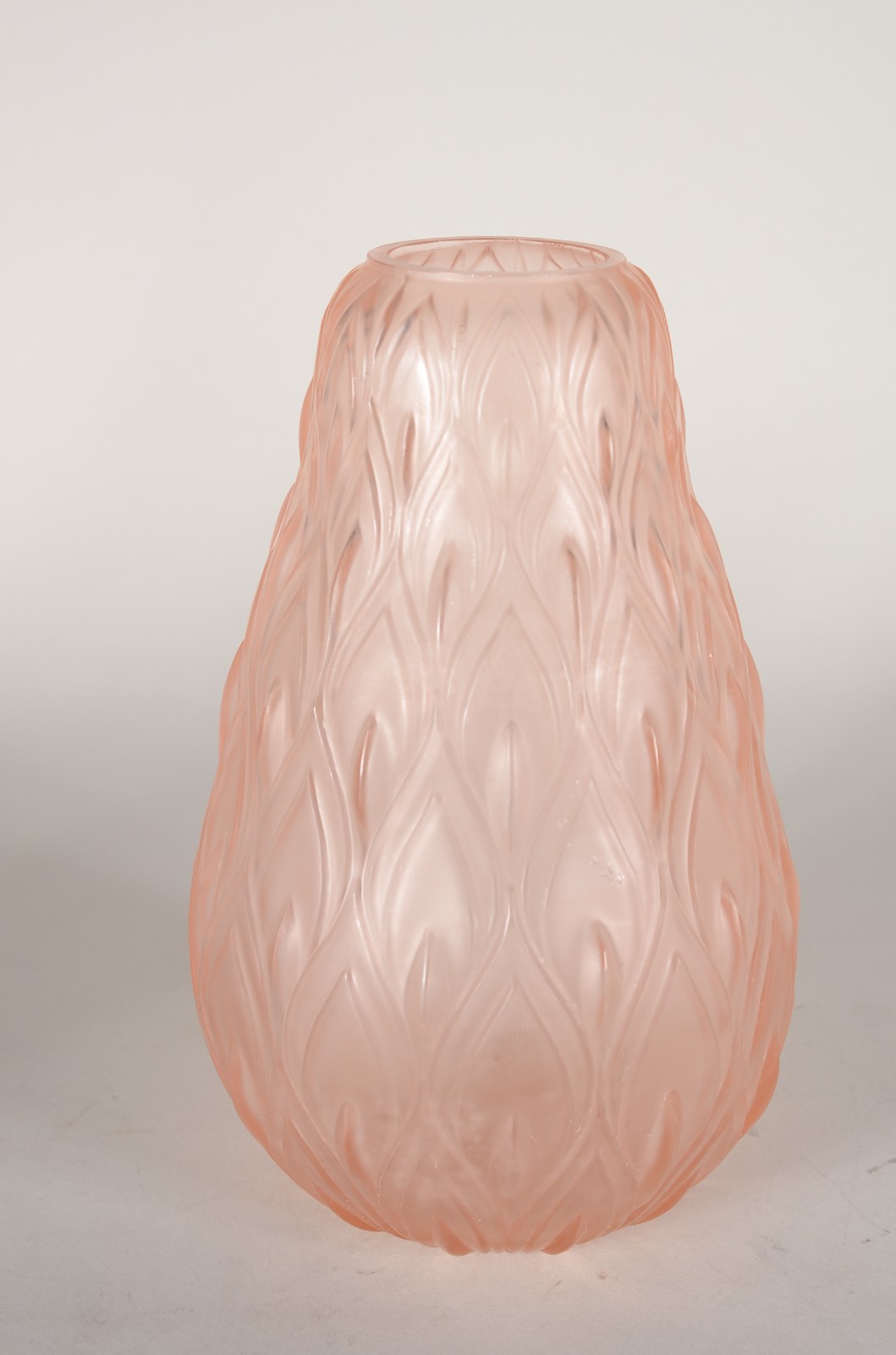 Vaso Genet & Michon de 1928. Em vidro âmbar sépia modelo Decór... - foto 1 de 5