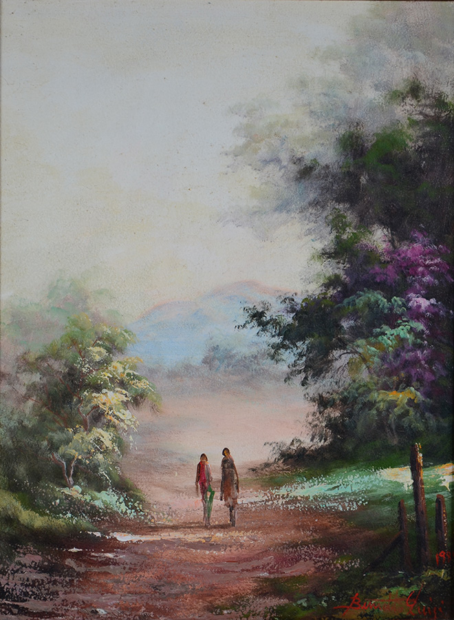BENEDITO LUIZI (1933) - Paisagem - ose - 40 x 30 - foto 2 de 3