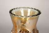 Par de vasos de vidro " casca de cebola", traba... - Par de vasos de vidro " casca de cebola", trabalhado em relevo.