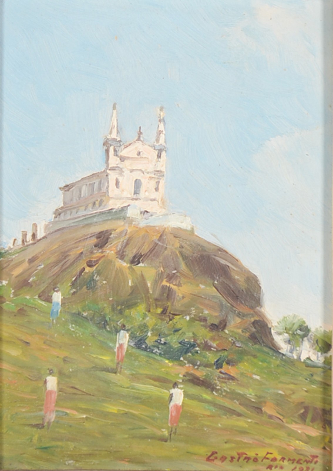 Gastão Formenti (1894-1974), Paisagem com igreja - foto 1 de 4