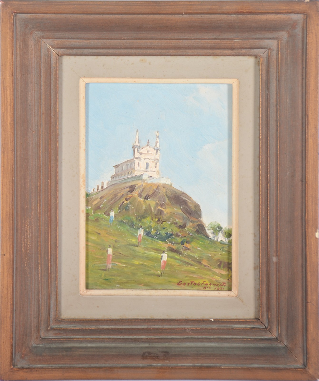 Gastão Formenti (1894-1974), Paisagem com igreja - foto 2 de 4
