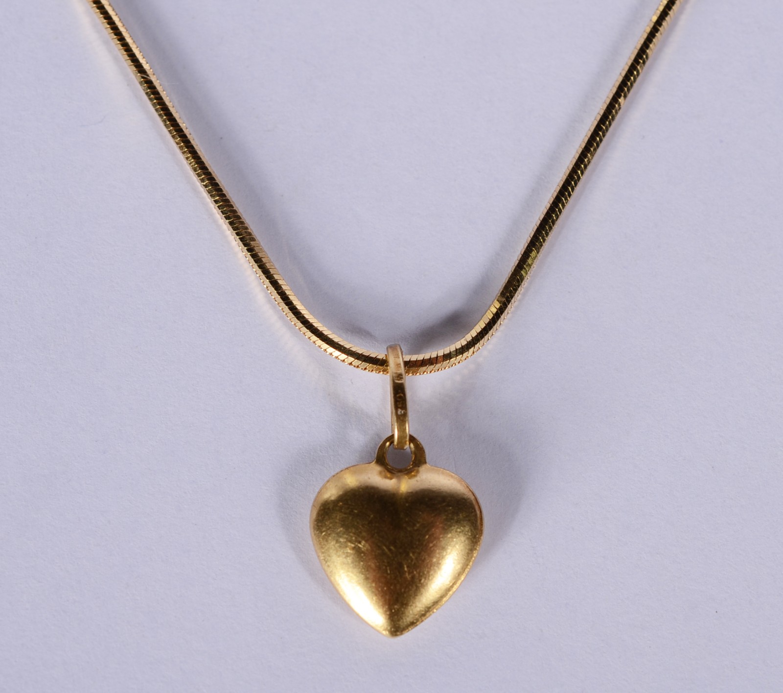 Colar de ouro 18 k., contraste 750 mls modelo "rabo de rato" com... - foto 1 de 5