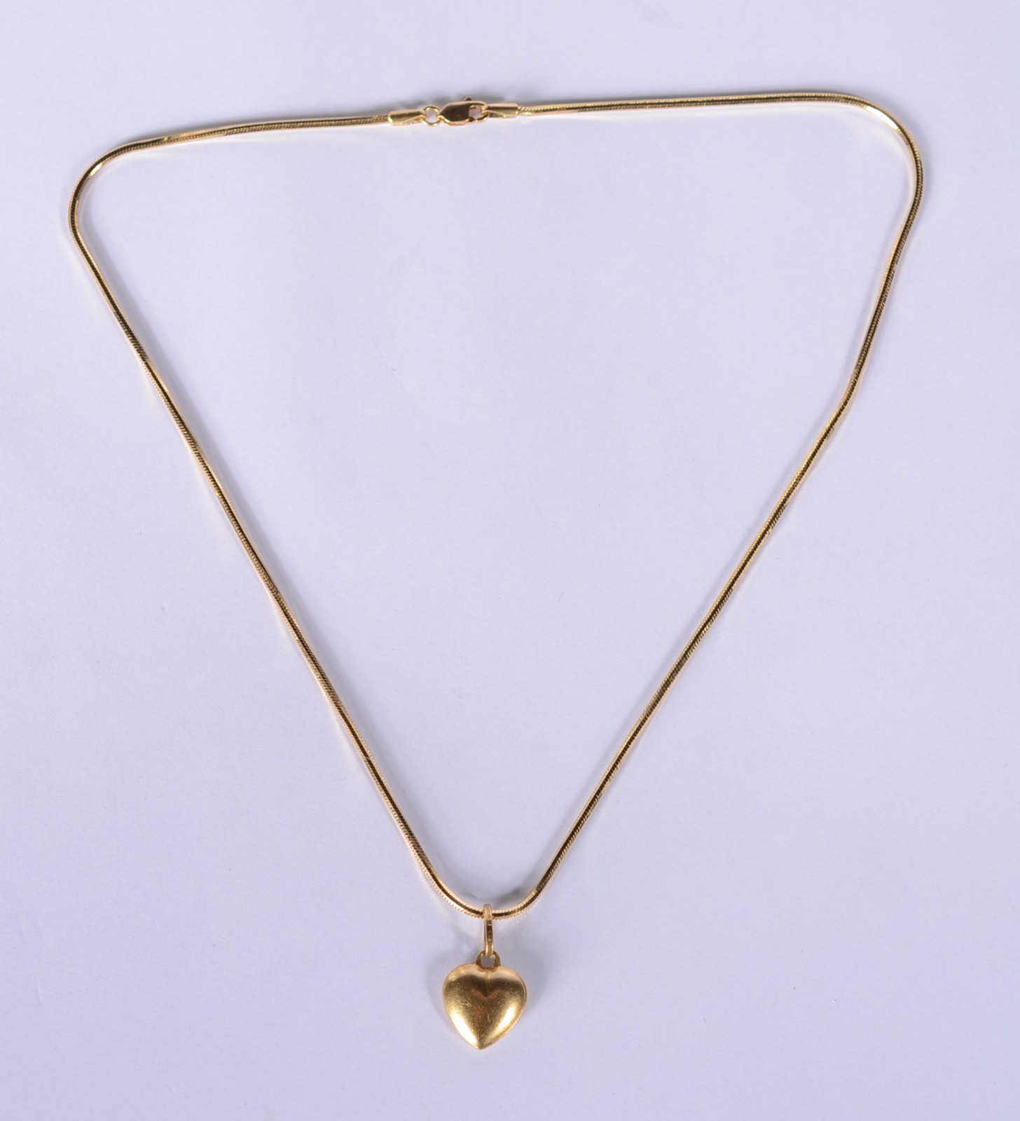 Colar de ouro 18 k., contraste 750 mls modelo "rabo de rato" com... - foto 2 de 5
