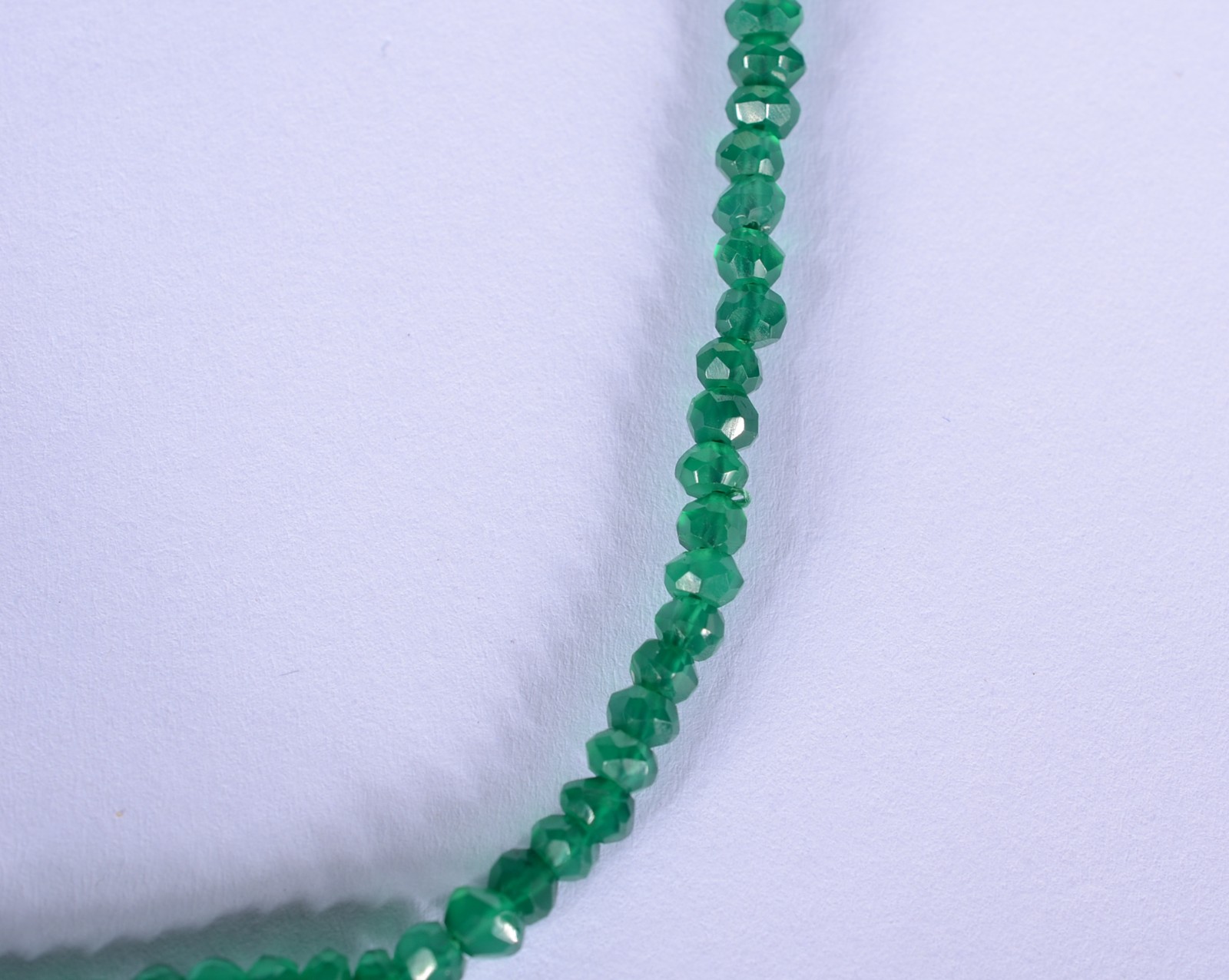 Colar ônix verde com pingente e fecho em ouro 18 k., pendente feitio... - foto 4 de 9