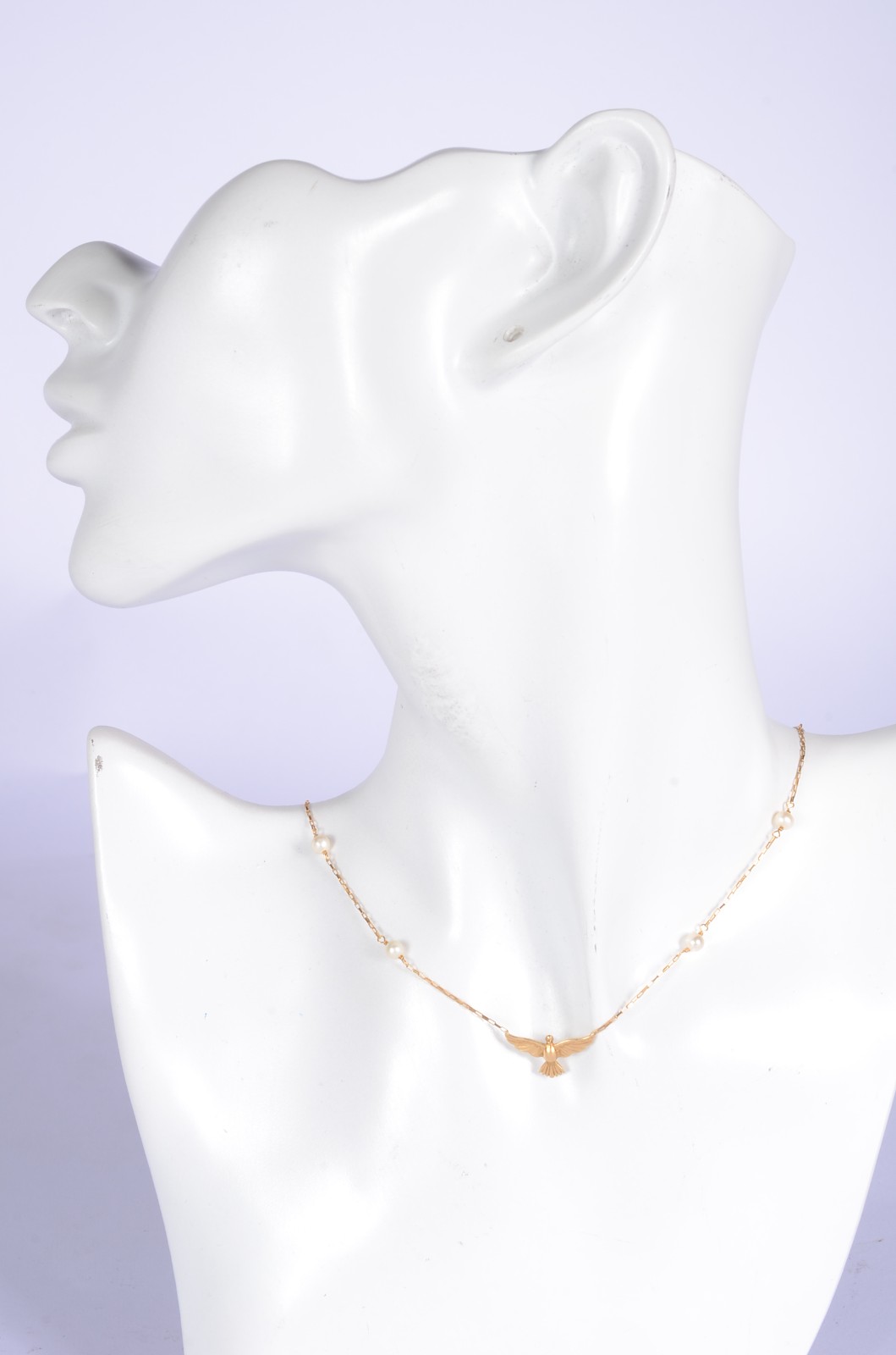 Colar de ouro 18 k., contraste 750 mls, contrastado feitio malha... - foto 8 de 8