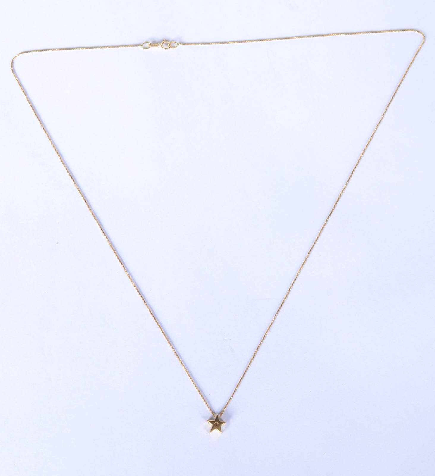 Colar de ouro 18 k., contraste 750 mls com pendente na forma de... - foto 3 de 7