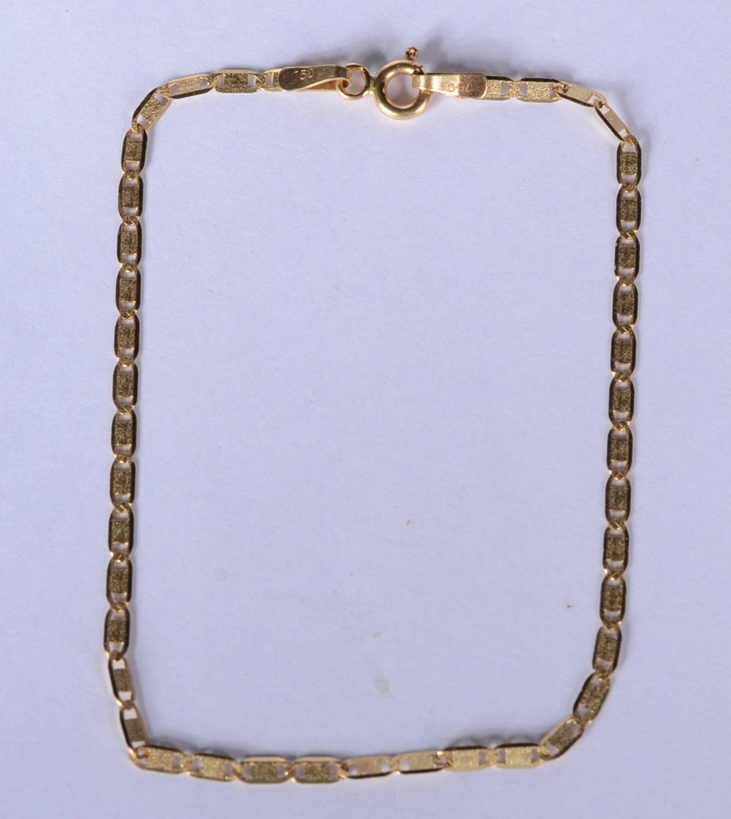 Pulseira de ouro 18 k., contraste 750 mls. (Por motivos de segurança... - foto 1 de 6