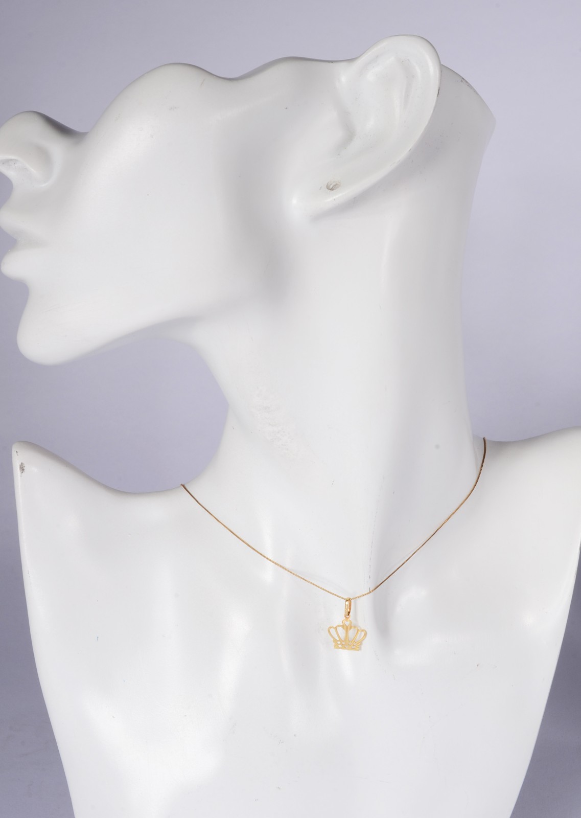 Colar de ouro 18 k., contraste 750 mls com pendente na forma de... - foto 5 de 5