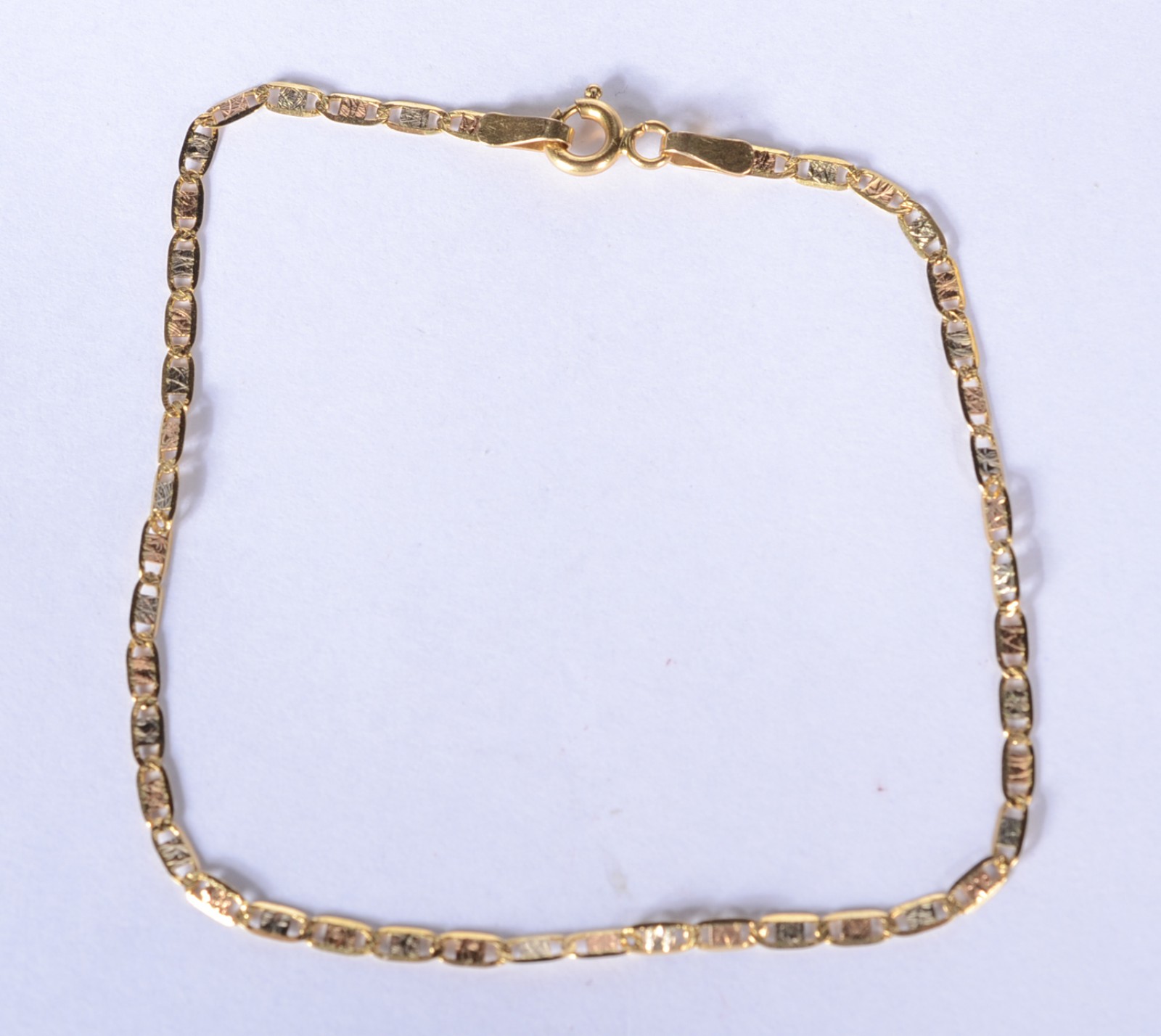 Pulseira de ouro 18 k., contraste 750 mls. (Por motivos de segurança... - foto 1 de 6