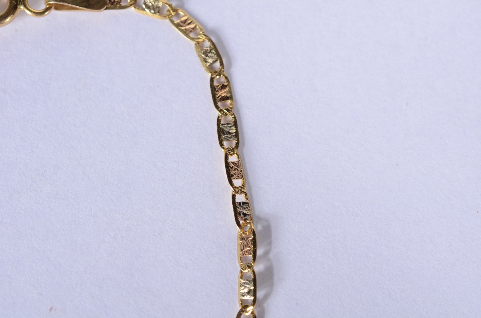 Pulseira de ouro 18 k., contraste 750 mls. (Por motivos de segurança... - foto 5 de 6