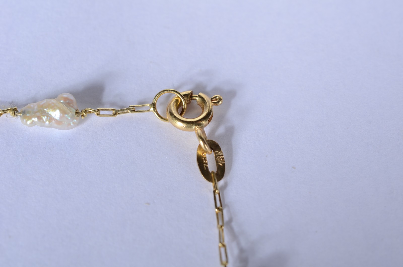 Pulseira de ouro 18 k., contraste 750 mls intercalados com pedras... - foto 3 de 5