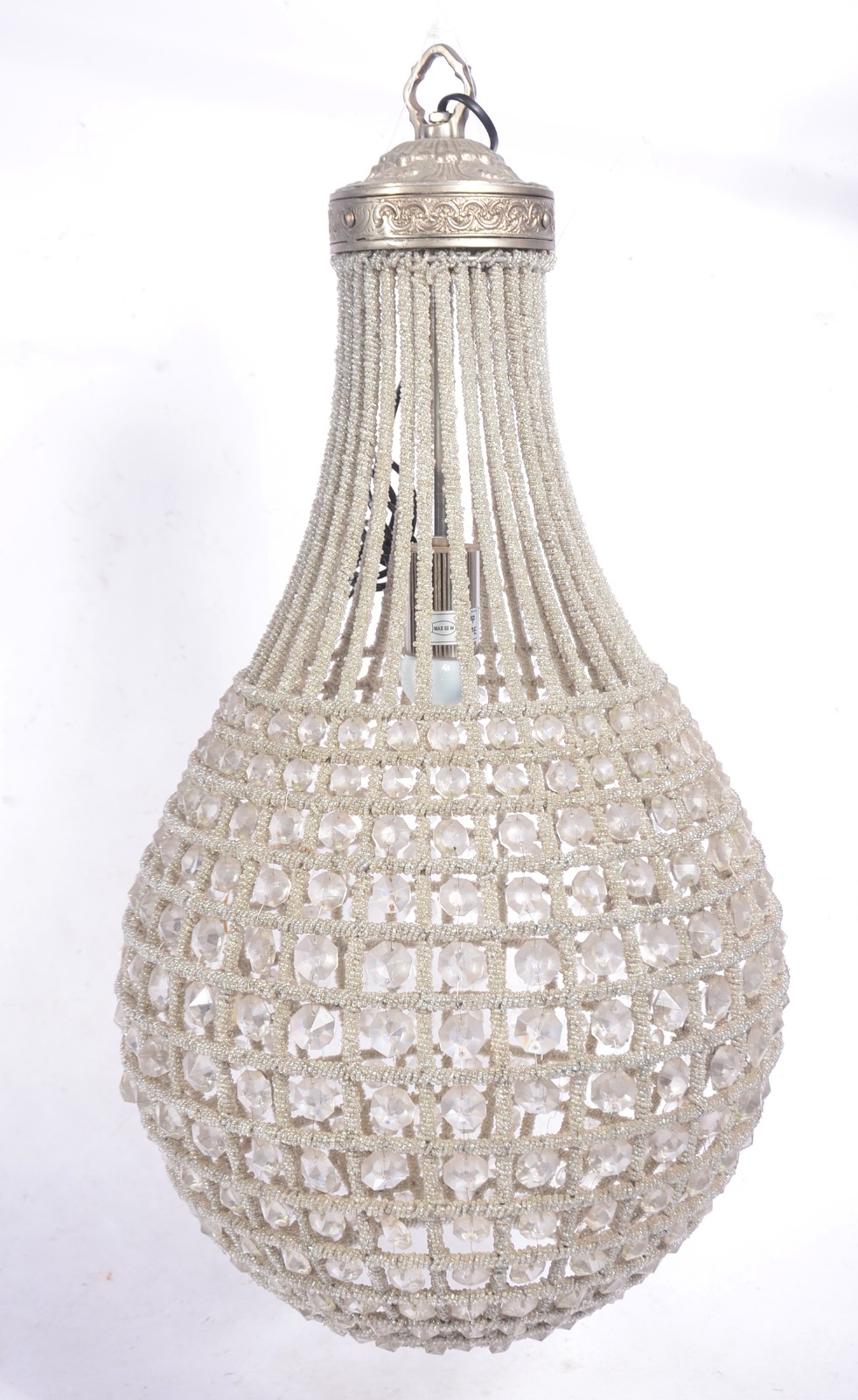 Lustre moderno com contas e miçangas de acrílico. - foto 1 de 6